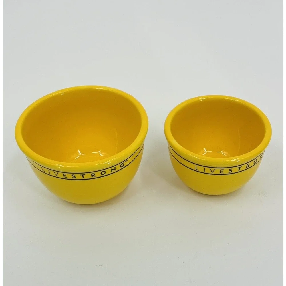 Chantal Measuring Cups Nesting Bowls Chantal Live Strong Yellow Set 4 2006